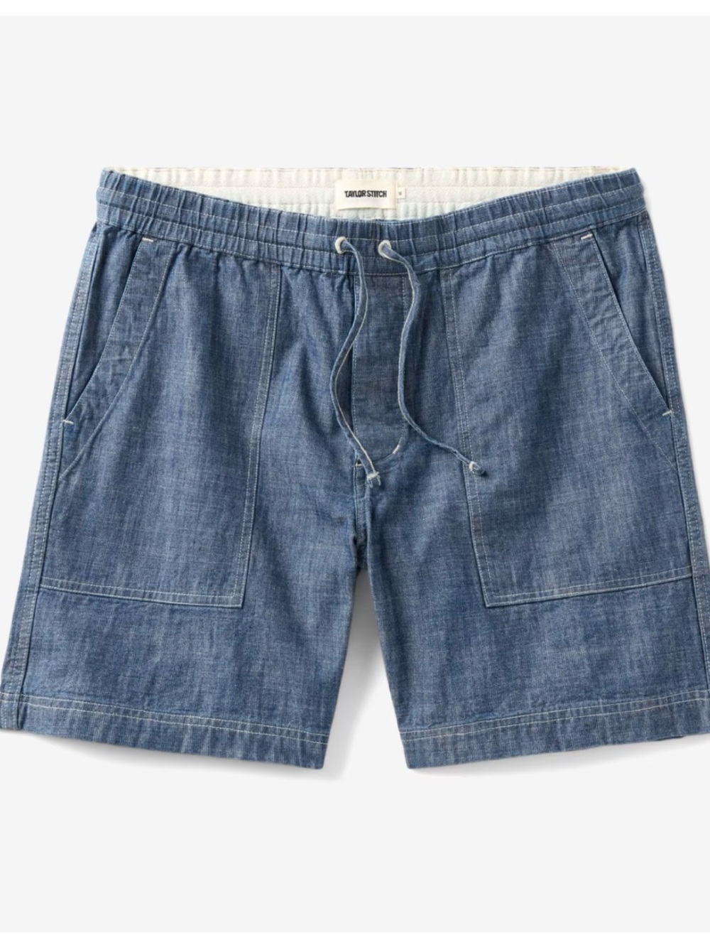 Taylor Stitch Breakwater Shorts Men’s Small Washed Indigo Chambray Blue